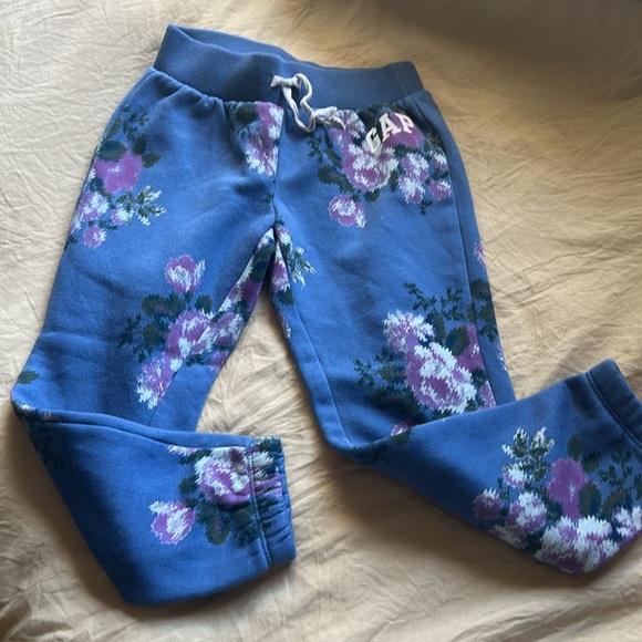 Baby‎ Gap Girl Pullon Cotton Floral Sweatpants. 4-5 - Picture 1 of 7